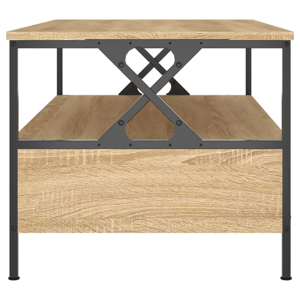 Mesa De Centro Madera De Ingeniería 100X51X45 Cm