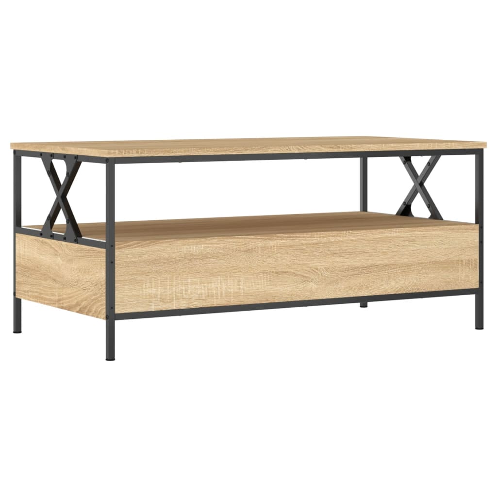 Mesa De Centro Madera De Ingeniería 100X51X45 Cm