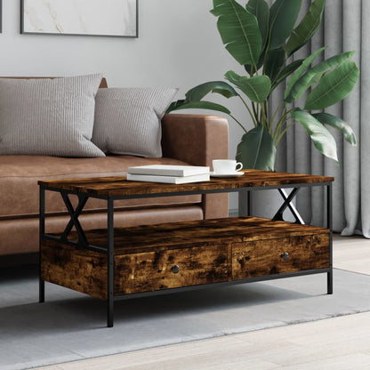Mesa De Centro Madera De Ingeniería 100X51X45 Cm