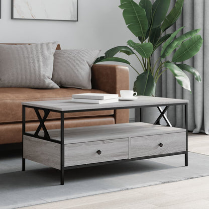 Mesa De Centro Madera De Ingeniería 100X51X45 Cm