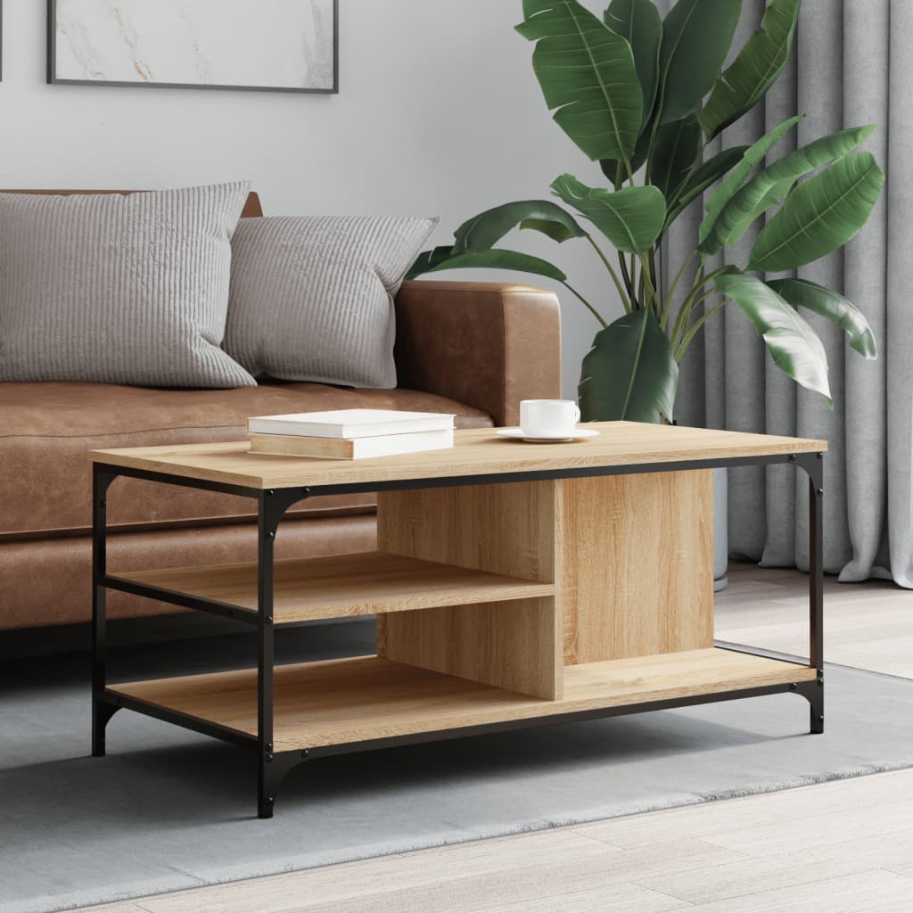 Mesa De Centro Madera Contrachapada 100X50X45 Cm