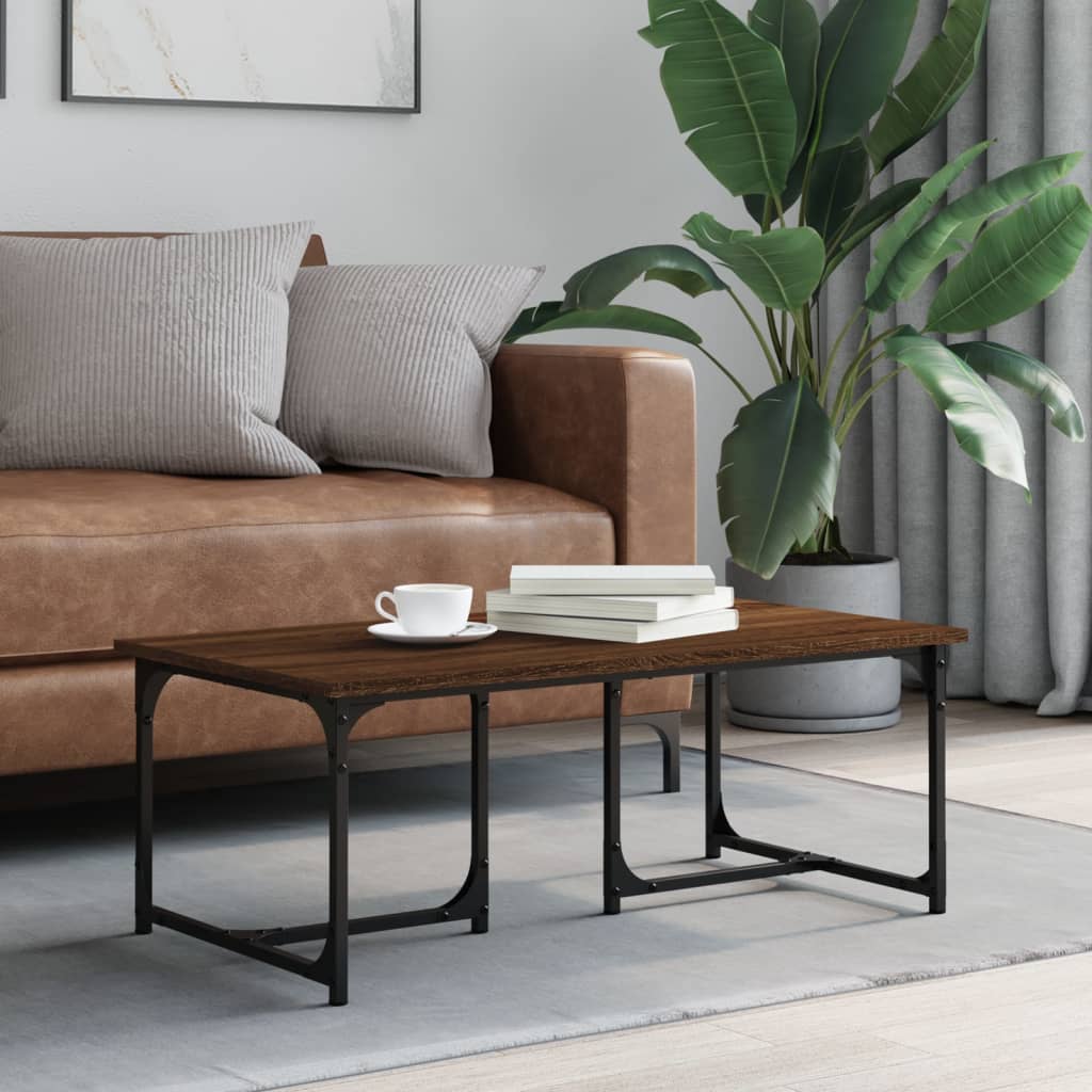 Mesa De Centro Madera Contrachapada 90X50X35 Cm
