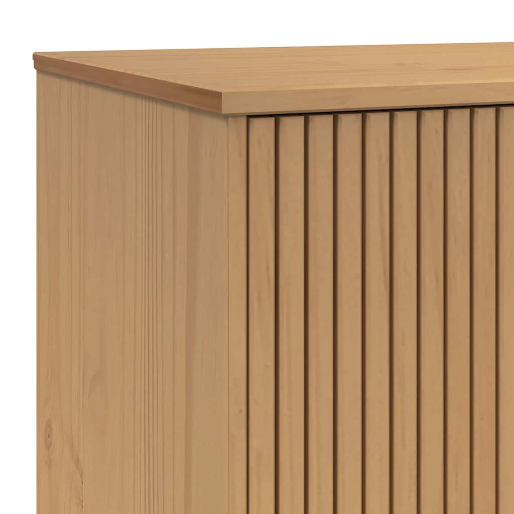 Mueble De Tv Olden Madera Maciza De Pino 114X43X57 Cm