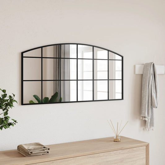 Espejo De Pared Arco De Hierro Negro