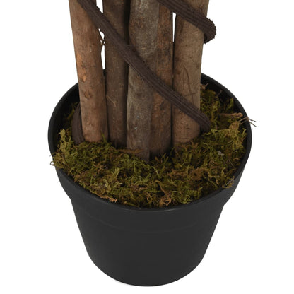 Higuera De Hojas De Violín Artificial 134 Hojas Verde 80 Cm