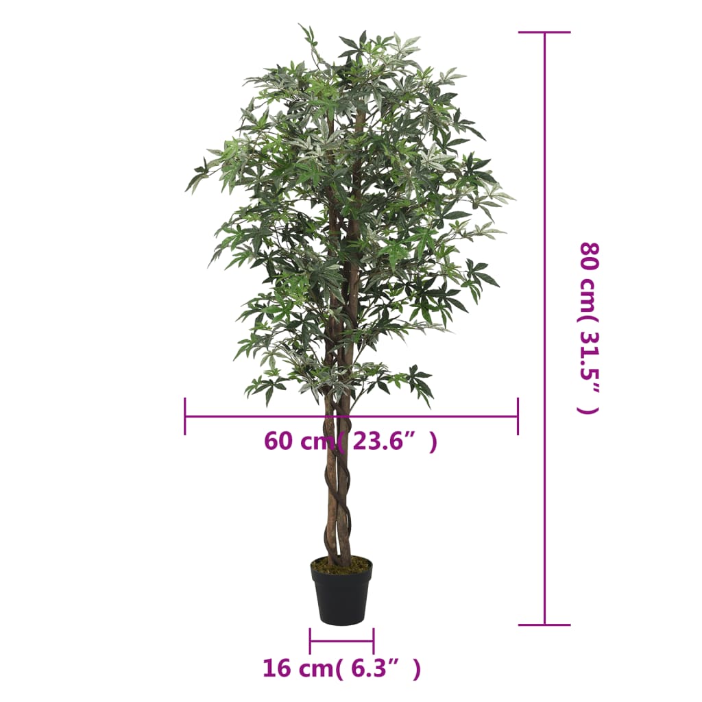 Arce Artificial Con 224 Hojas Verde