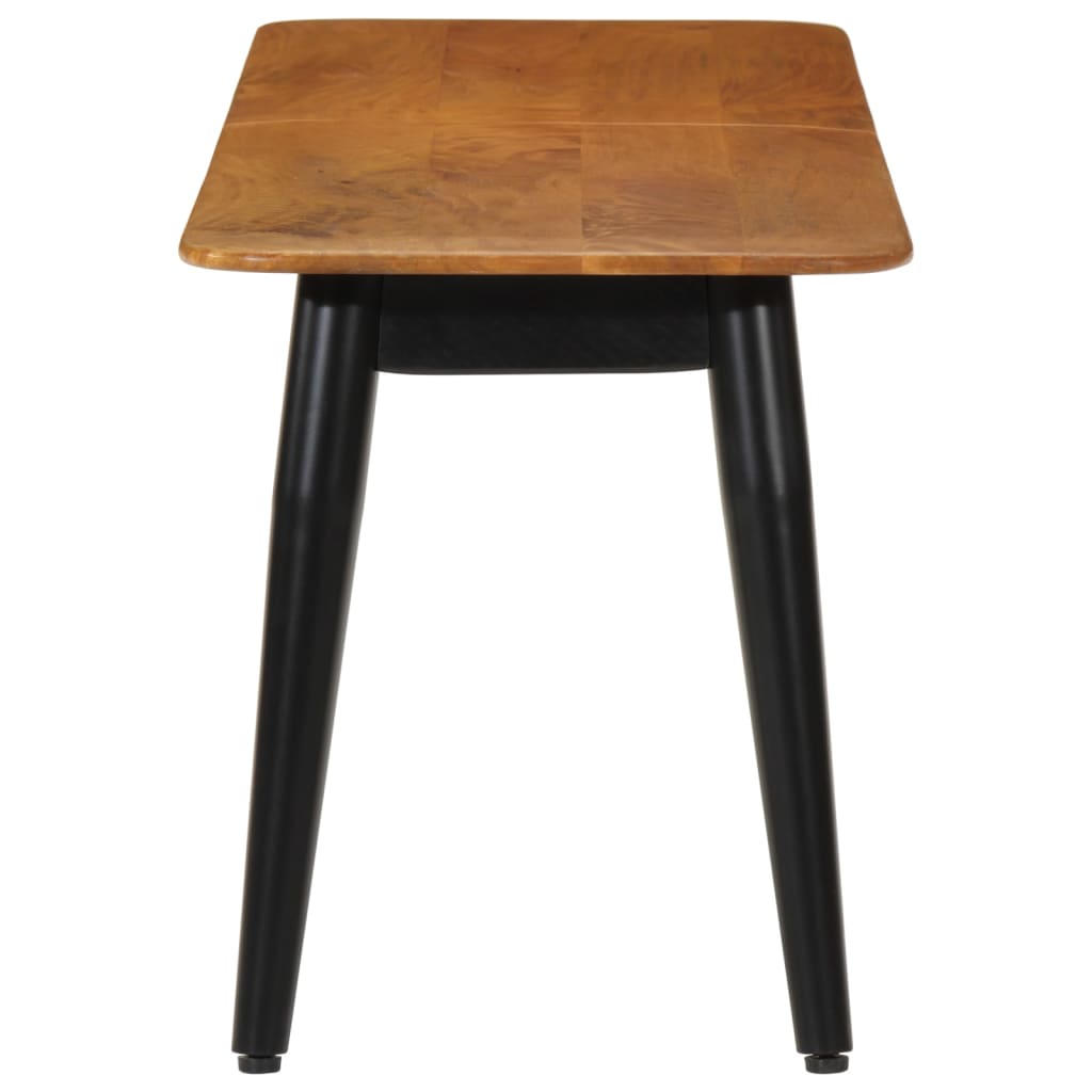 Banco Madera Maciza De Mango Y Hierro 160X40X45 Cm