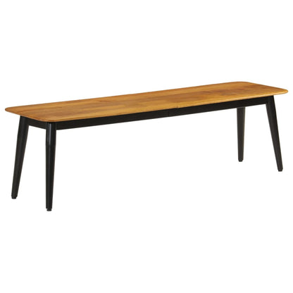 Banco Madera Maciza De Mango Y Hierro 160X40X45 Cm