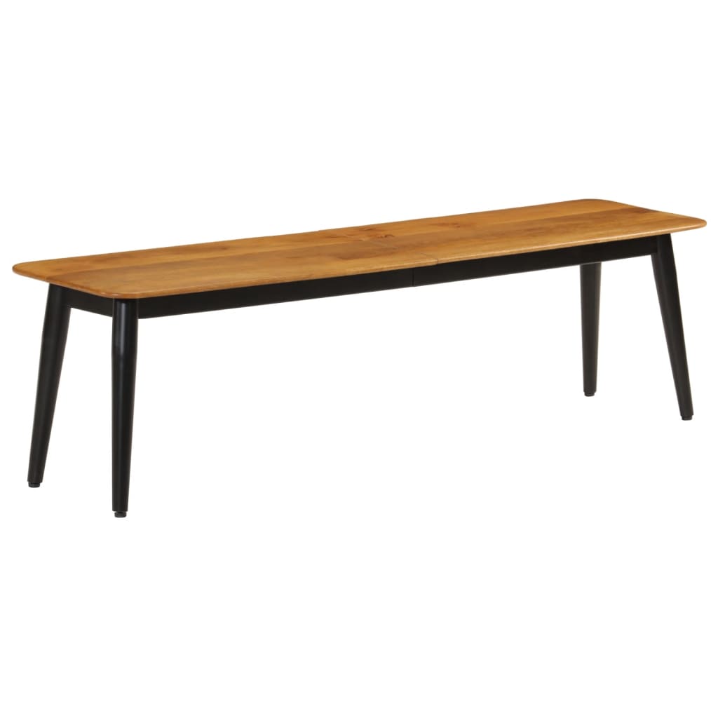 Banco Madera Maciza De Mango Y Hierro 160X40X45 Cm