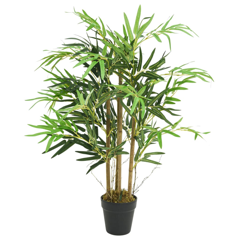 Árbol De Bambú Artificial Con 730 Hojas Verde 120 Cm