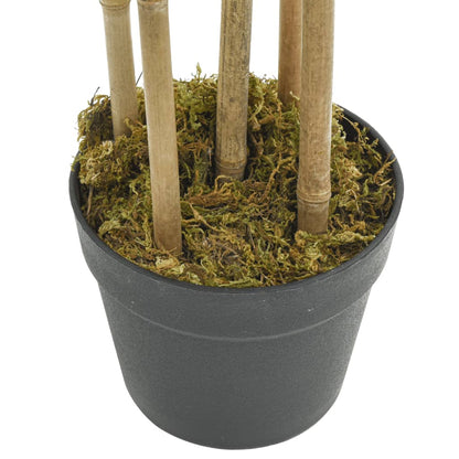 Árbol De Bambú Artificial Con 730 Hojas Verde 120 Cm