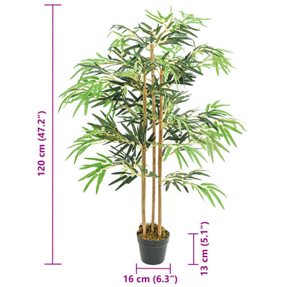 Árbol De Bambú Artificial Con 730 Hojas Verde 120 Cm