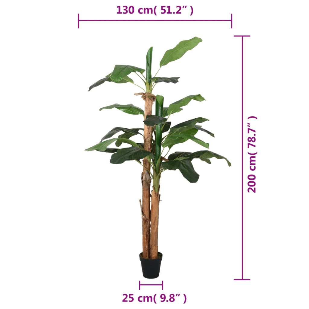 Árbol De Plátano Artificial 22 Hojas Verde