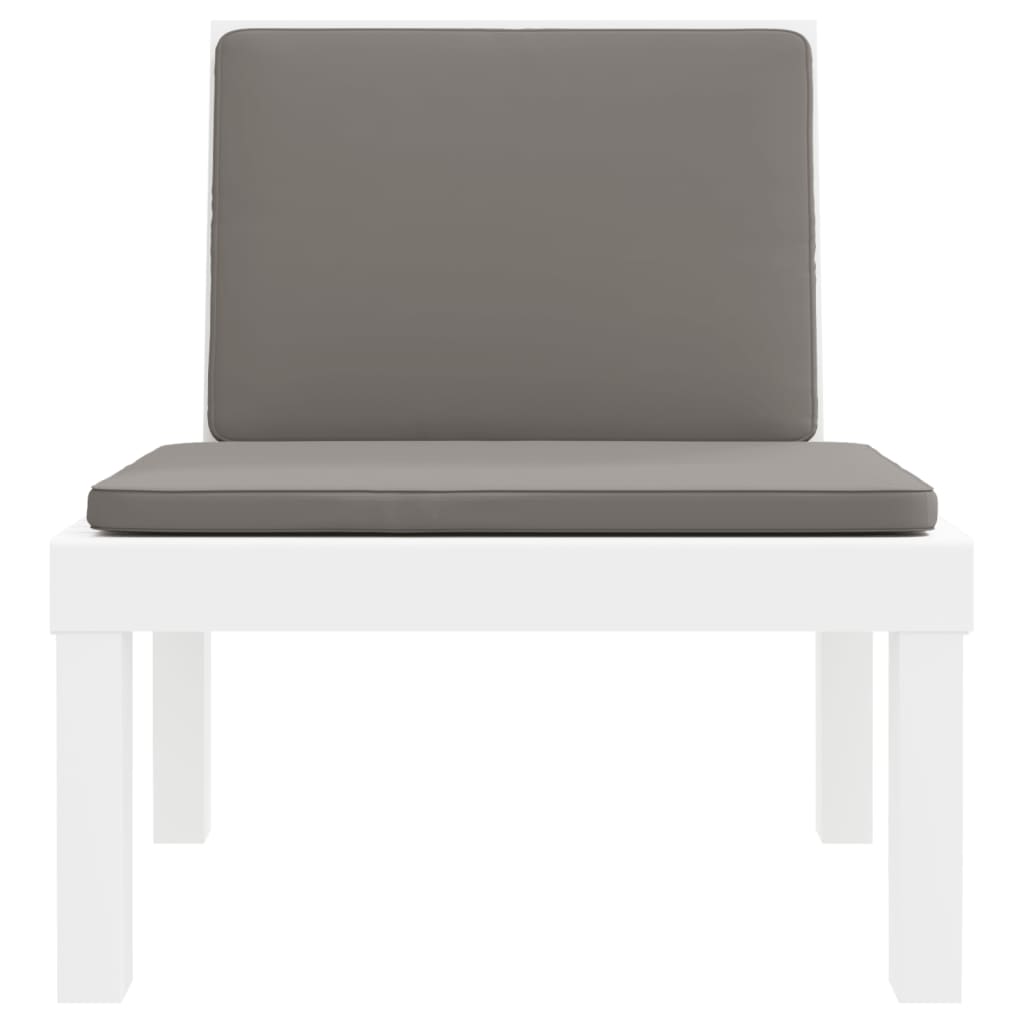 Juego De Muebles De Jardín 3 Piezas Con Cojines Pp