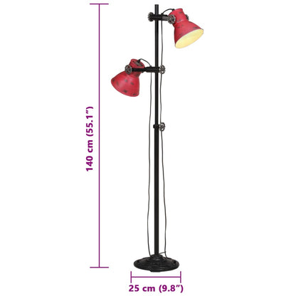 Lámpara De Pie Desgastado 25 W E27 25X25X90/140 Cm