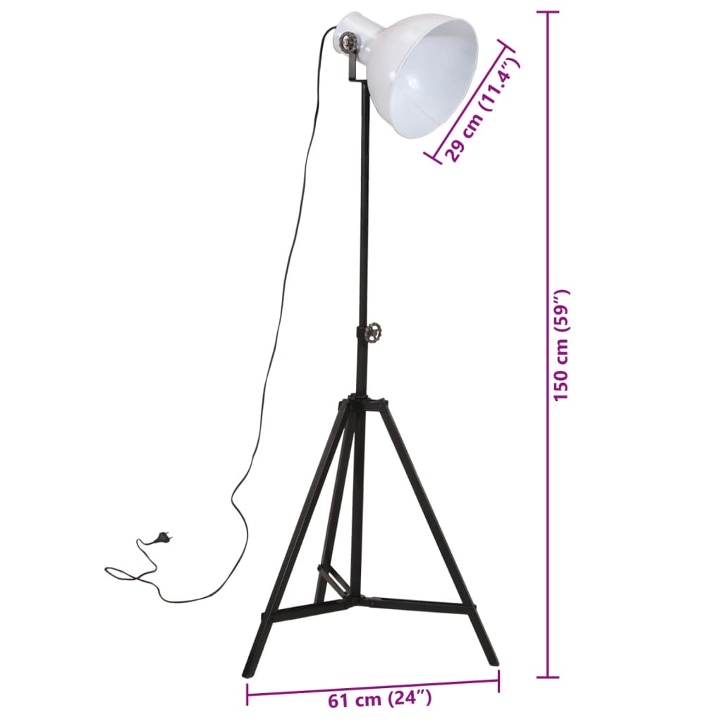 Lámpara De Pie 25 W E27 61X61X90/150 Cm