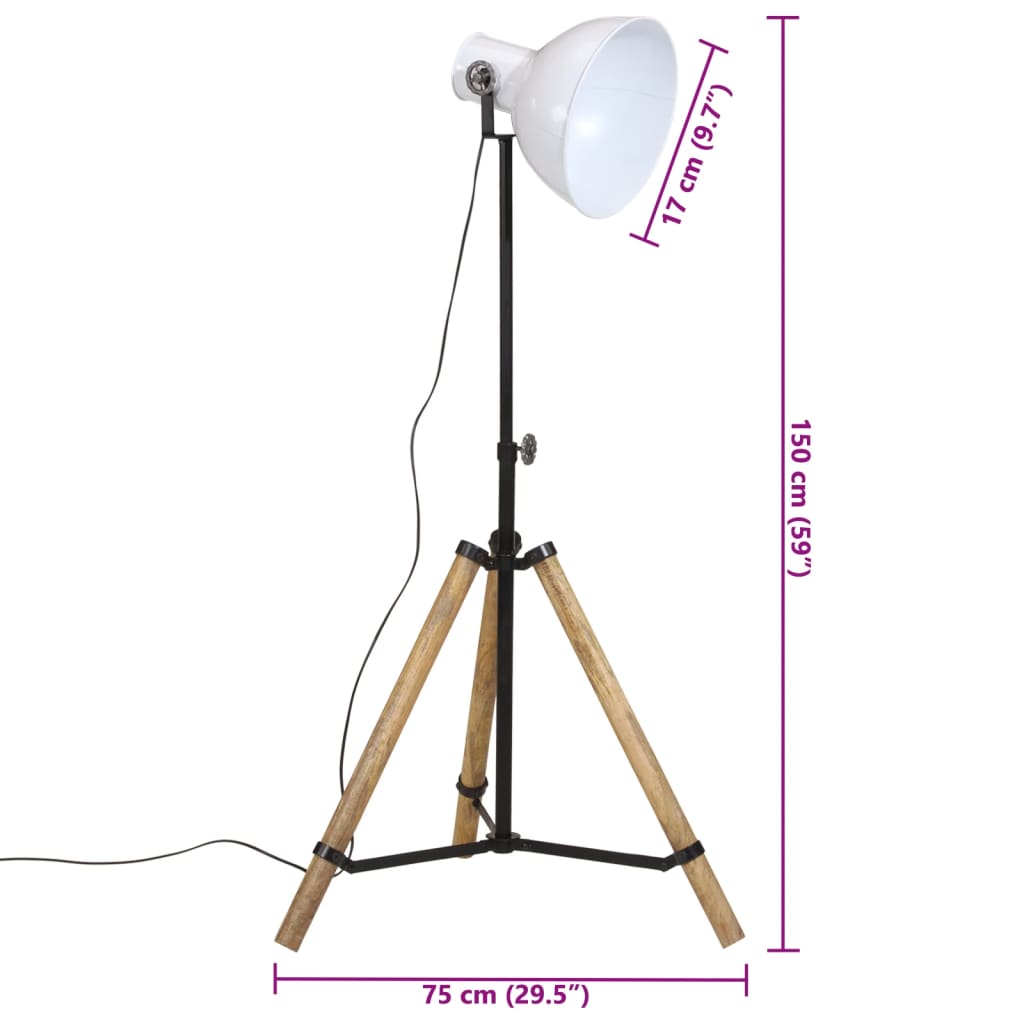 Lámpara De Pie 25 W E27 75X75X90-150 Cm