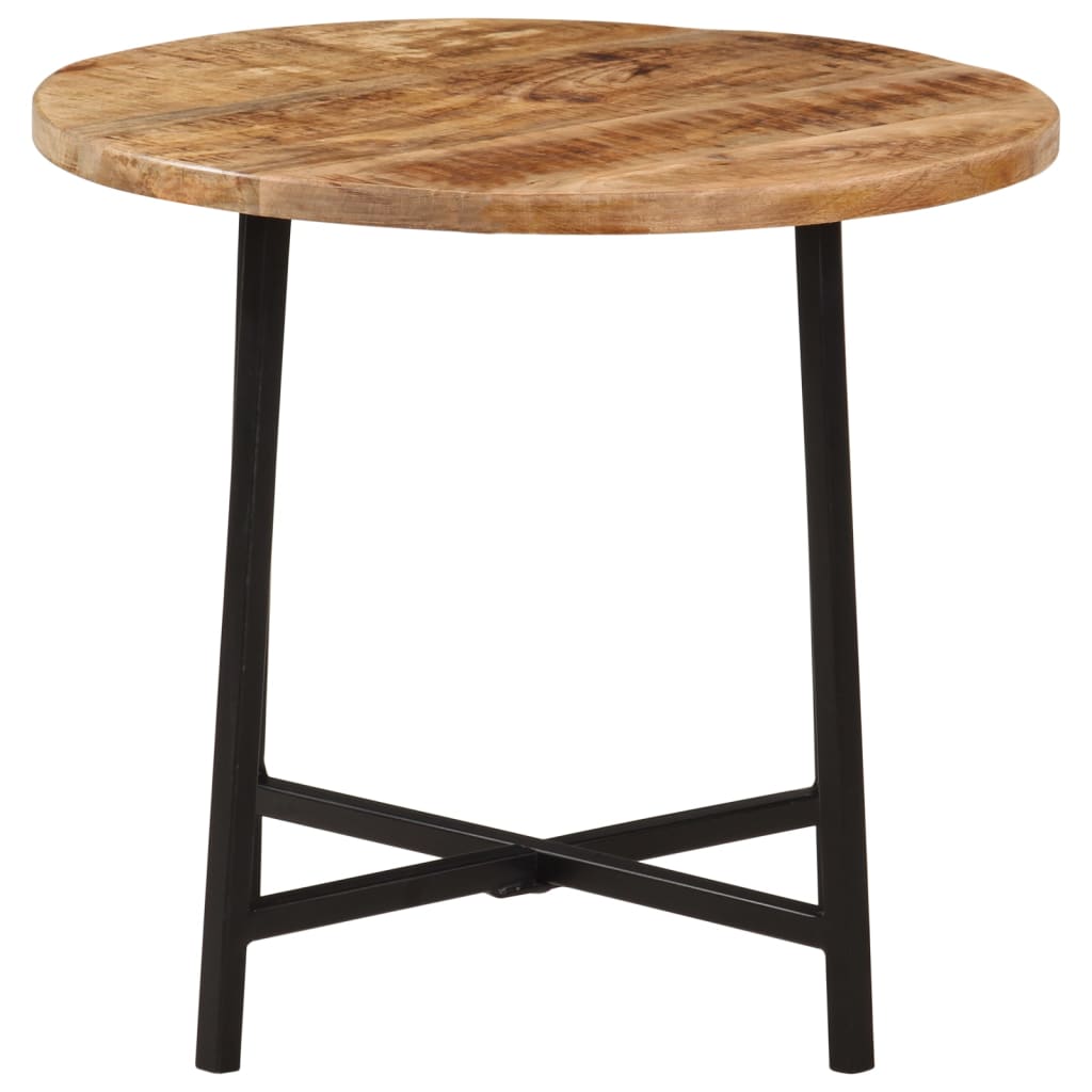 Mesa De Centro Hierro Y Madera Maciza De Mango