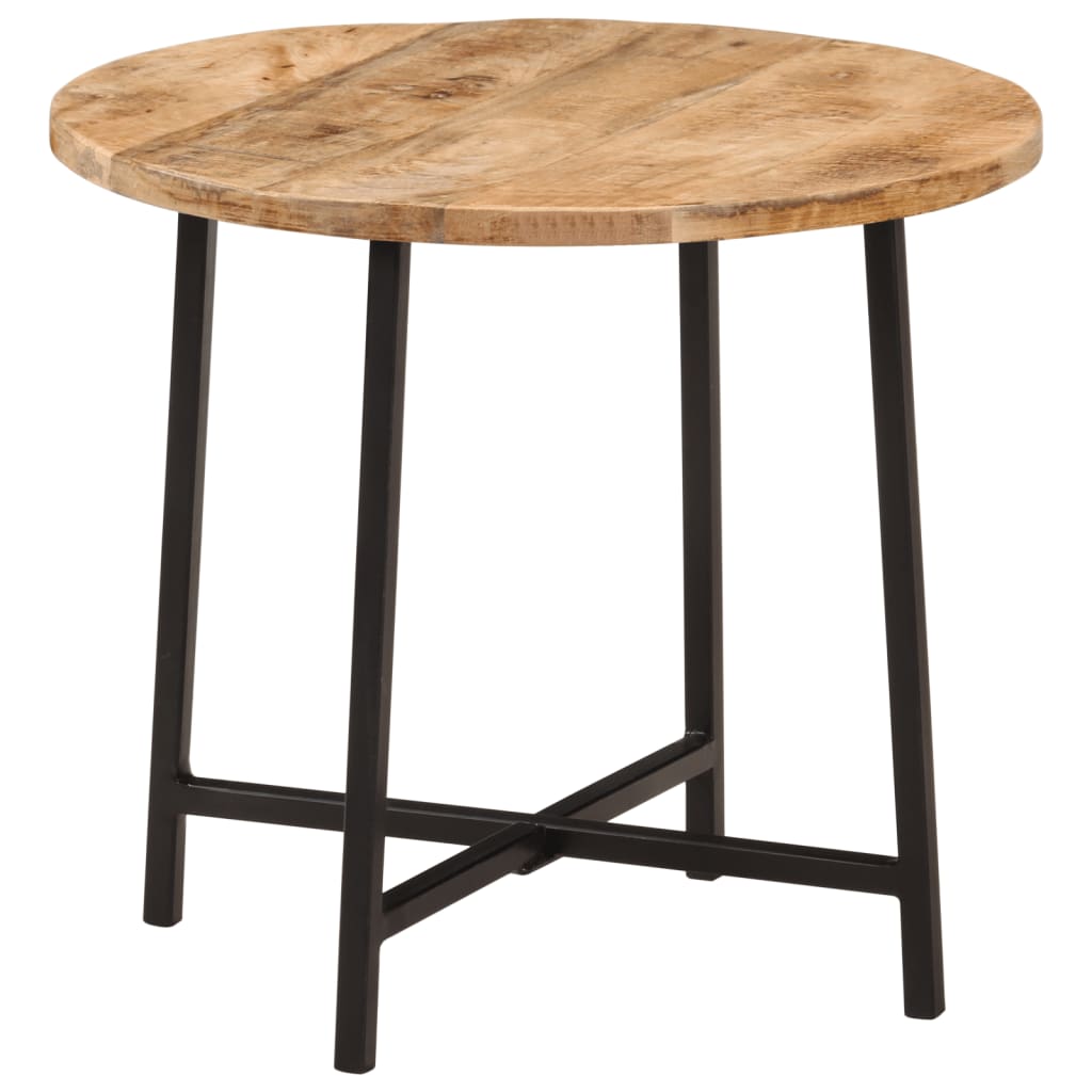 Mesa De Centro Hierro Y Madera Maciza De Mango