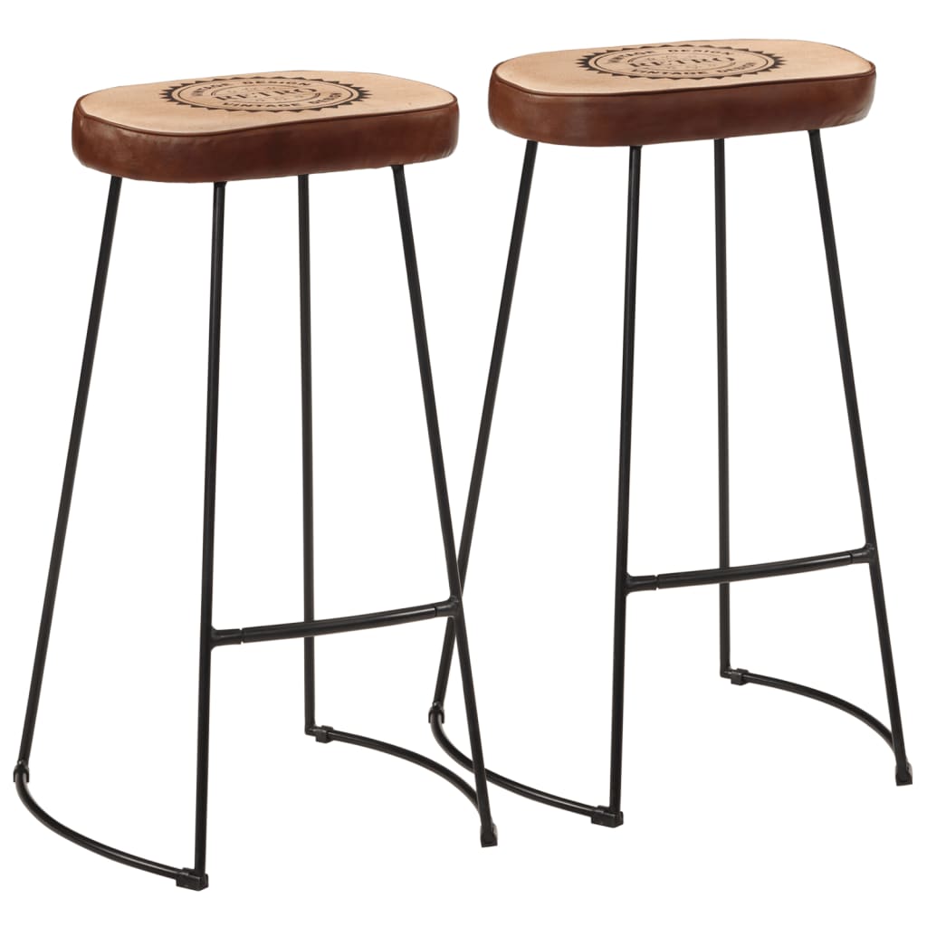 Taburetes De Barra 2 Uds Madera Maciza Mango
