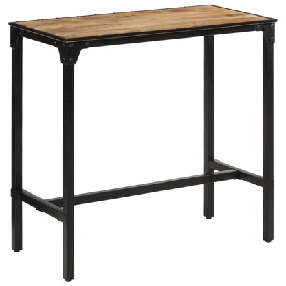 Mesa De Bar Madera Maciza De Mango Rugoso