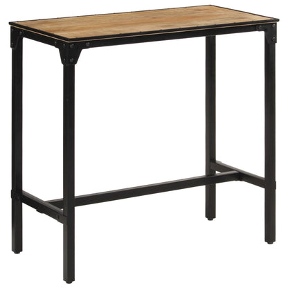 Mesa De Bar Madera Maciza De Mango Rugoso