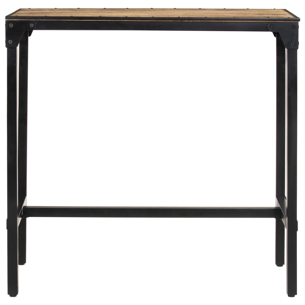 Mesa De Bar Madera Maciza De Mango Rugoso