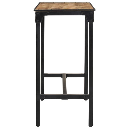 Mesa De Bar Madera Maciza De Mango Rugoso