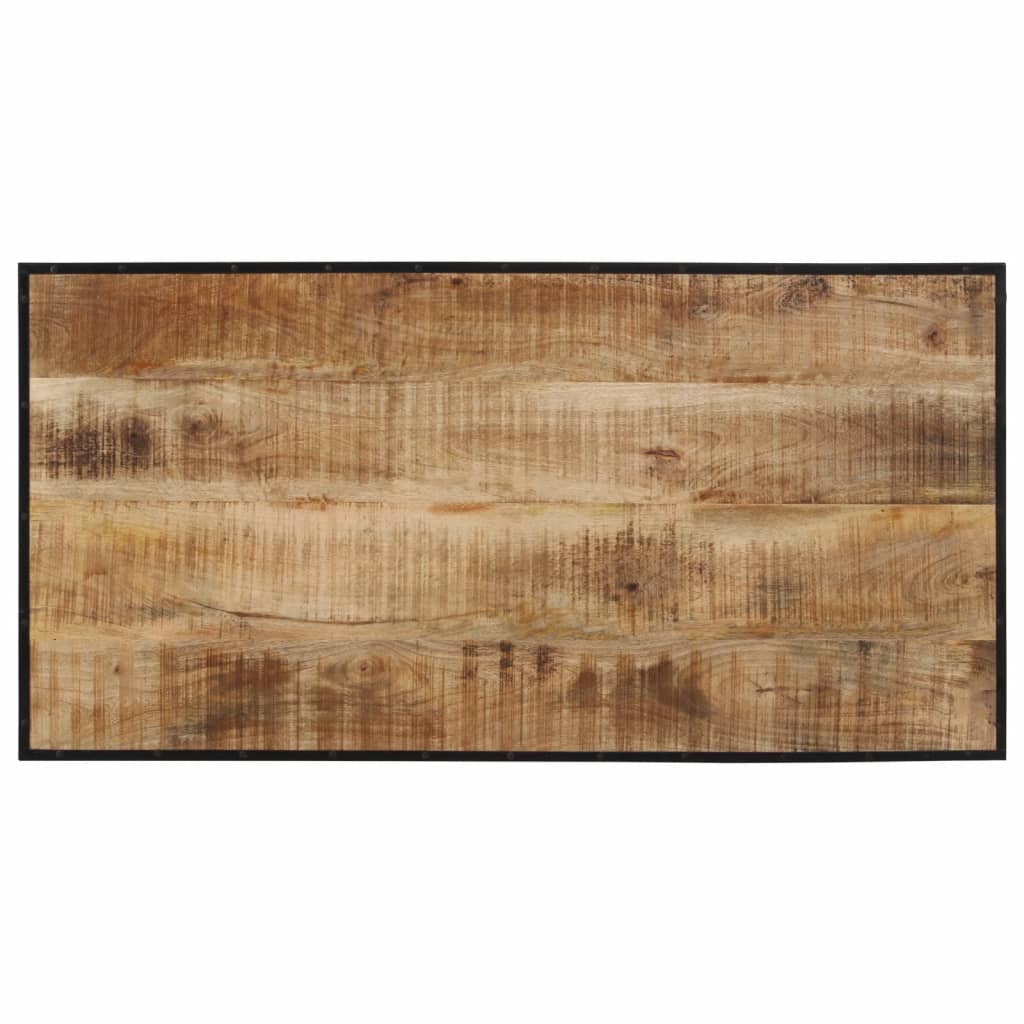 Mesa De Bar Madera Maciza De Mango Rugoso