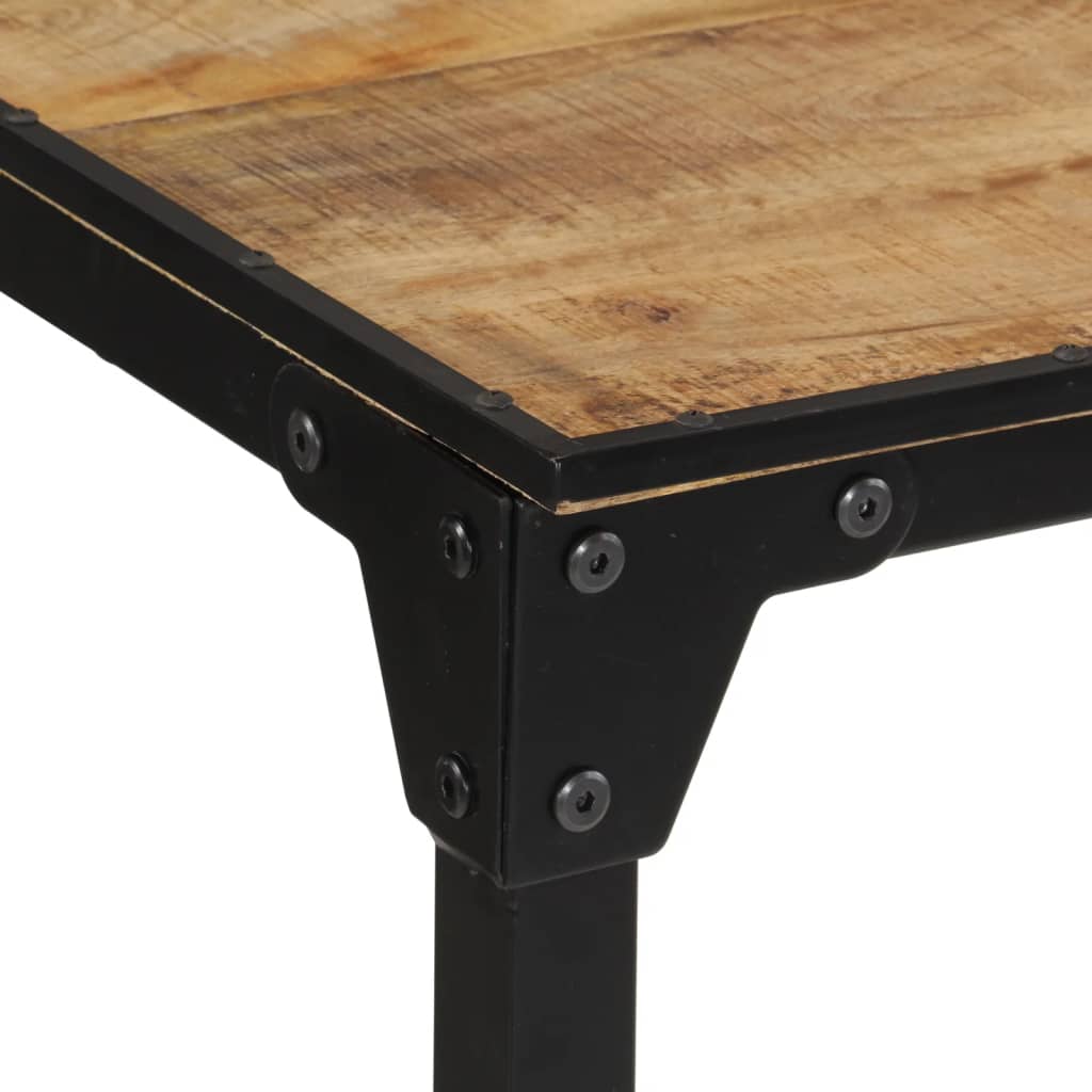 Mesa De Bar Madera Maciza De Mango Rugoso