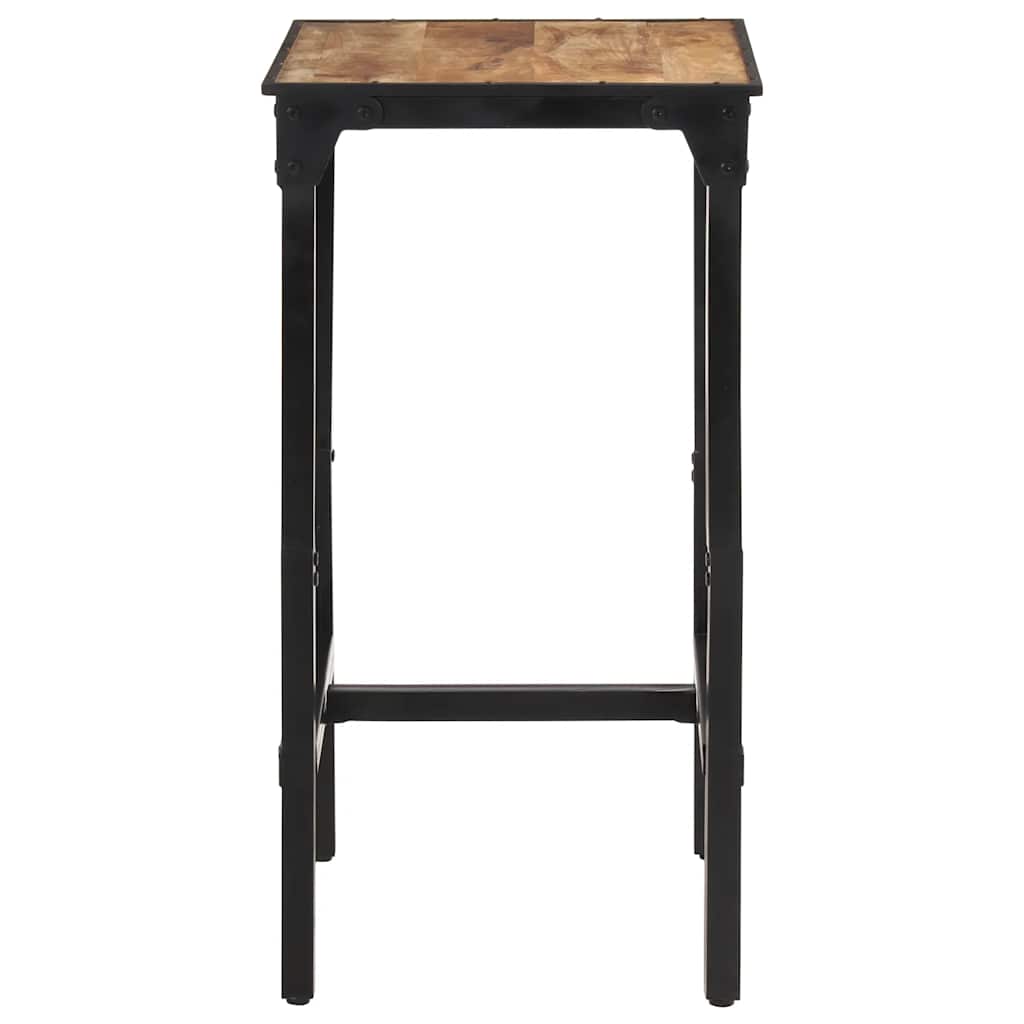 Mesa De Bar Madera Maciza De Mango Rugoso