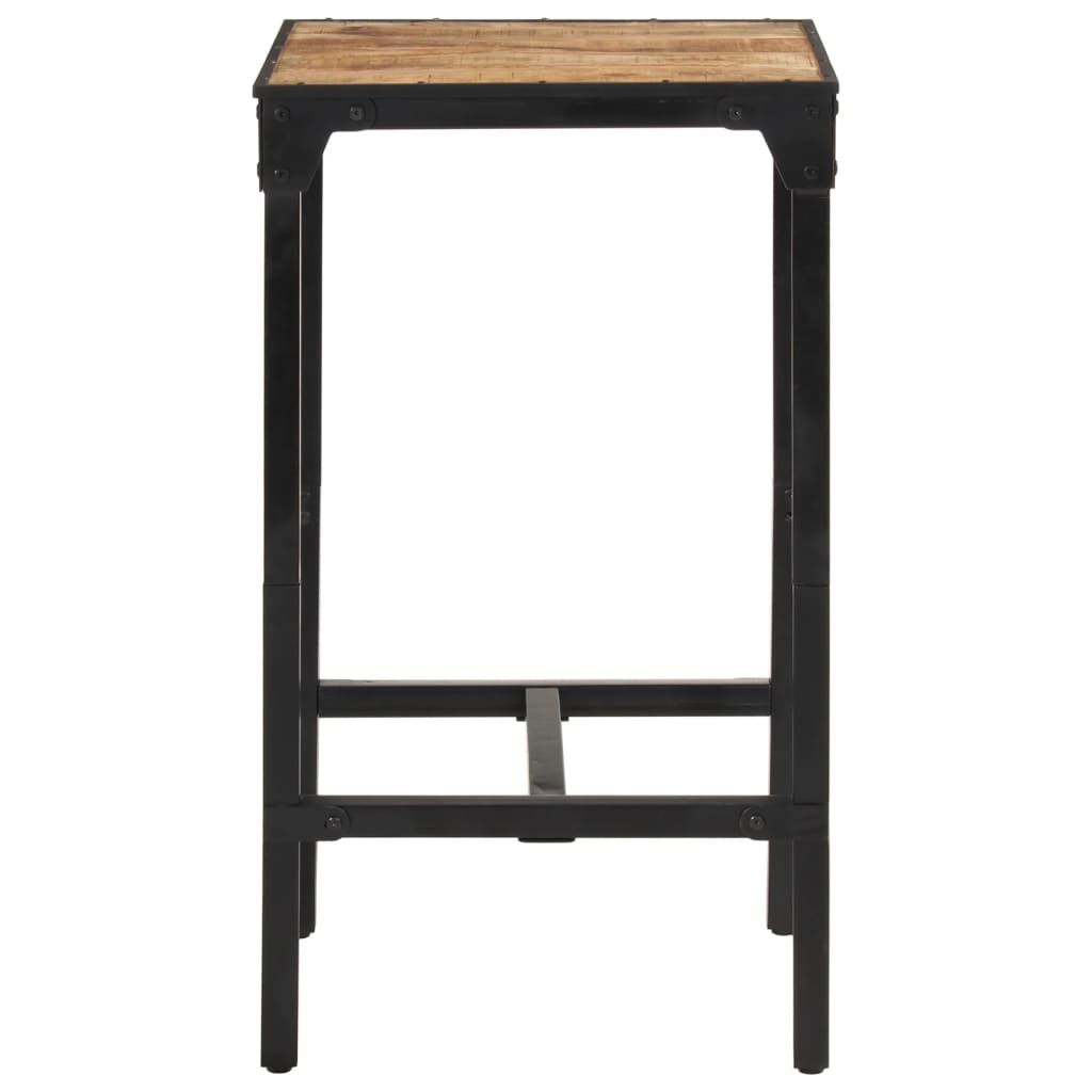 Mesa De Bar Madera Maciza De Mango Rugoso