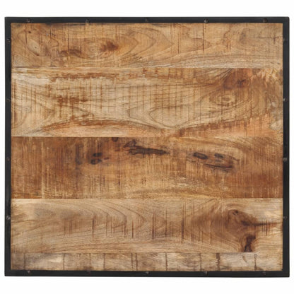 Mesa De Bar Madera Maciza De Mango Rugoso