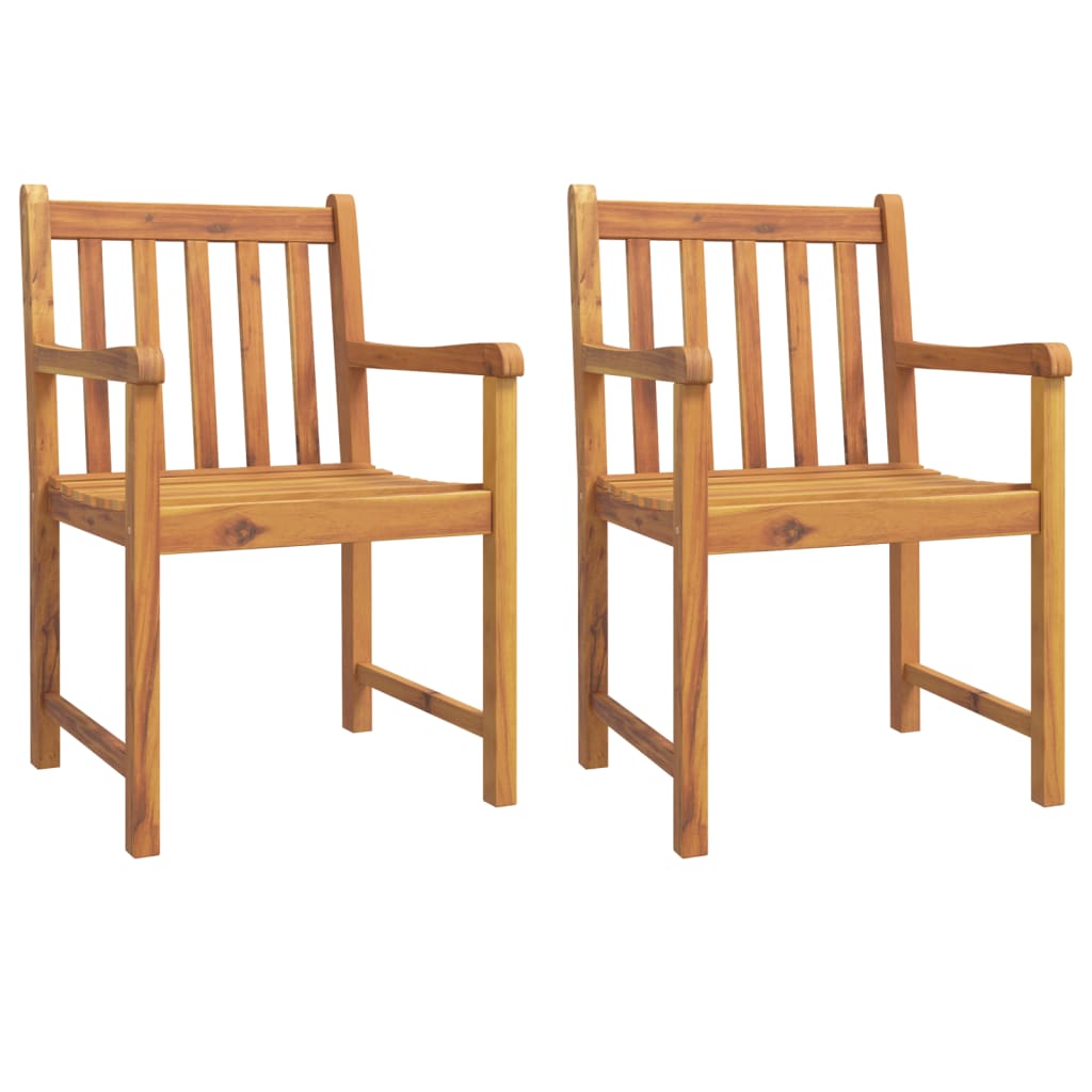 Juego De Comedor De Jardín 3 Piezas Madera Maciza De Acacia