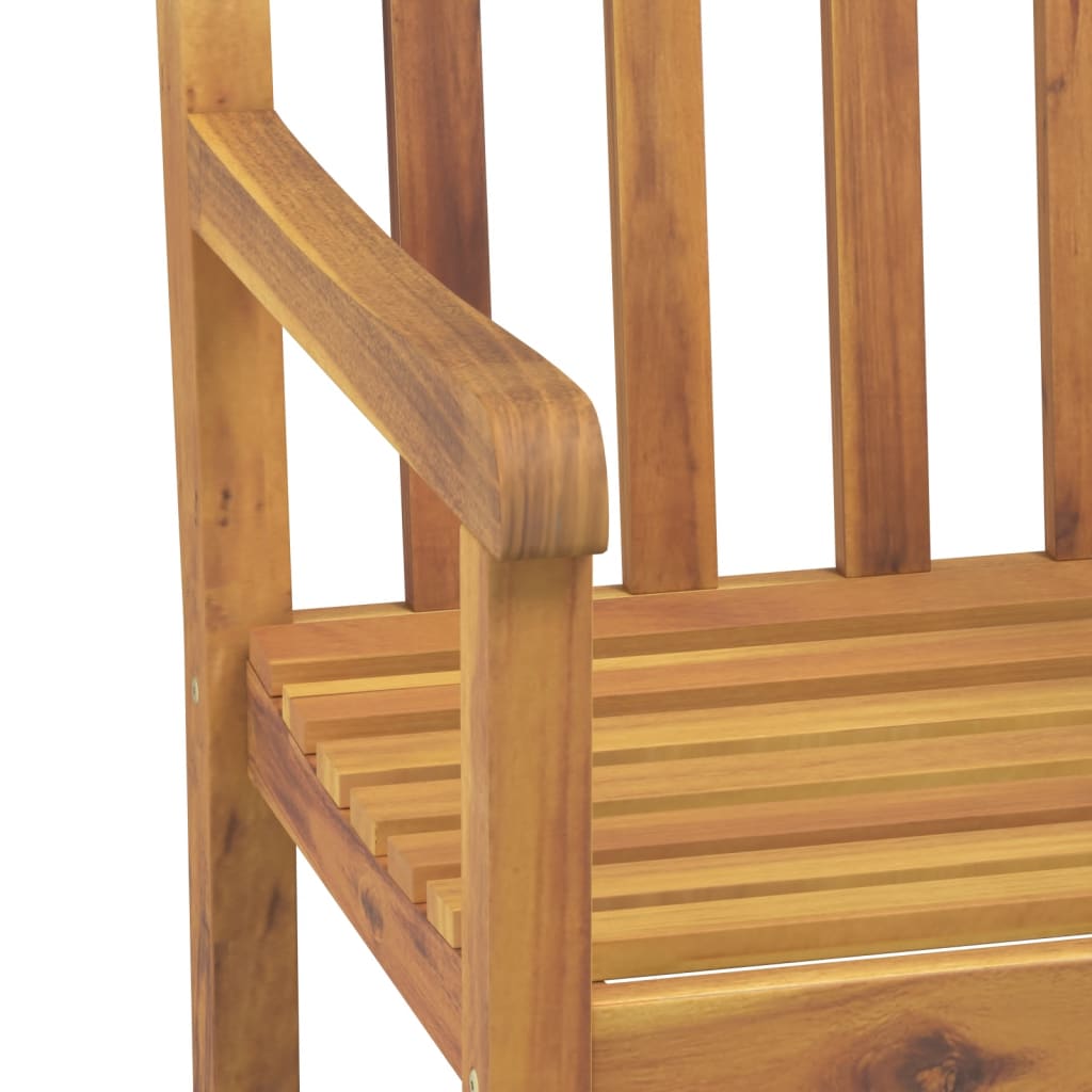 Juego De Comedor De Jardín 3 Piezas Madera Maciza De Acacia