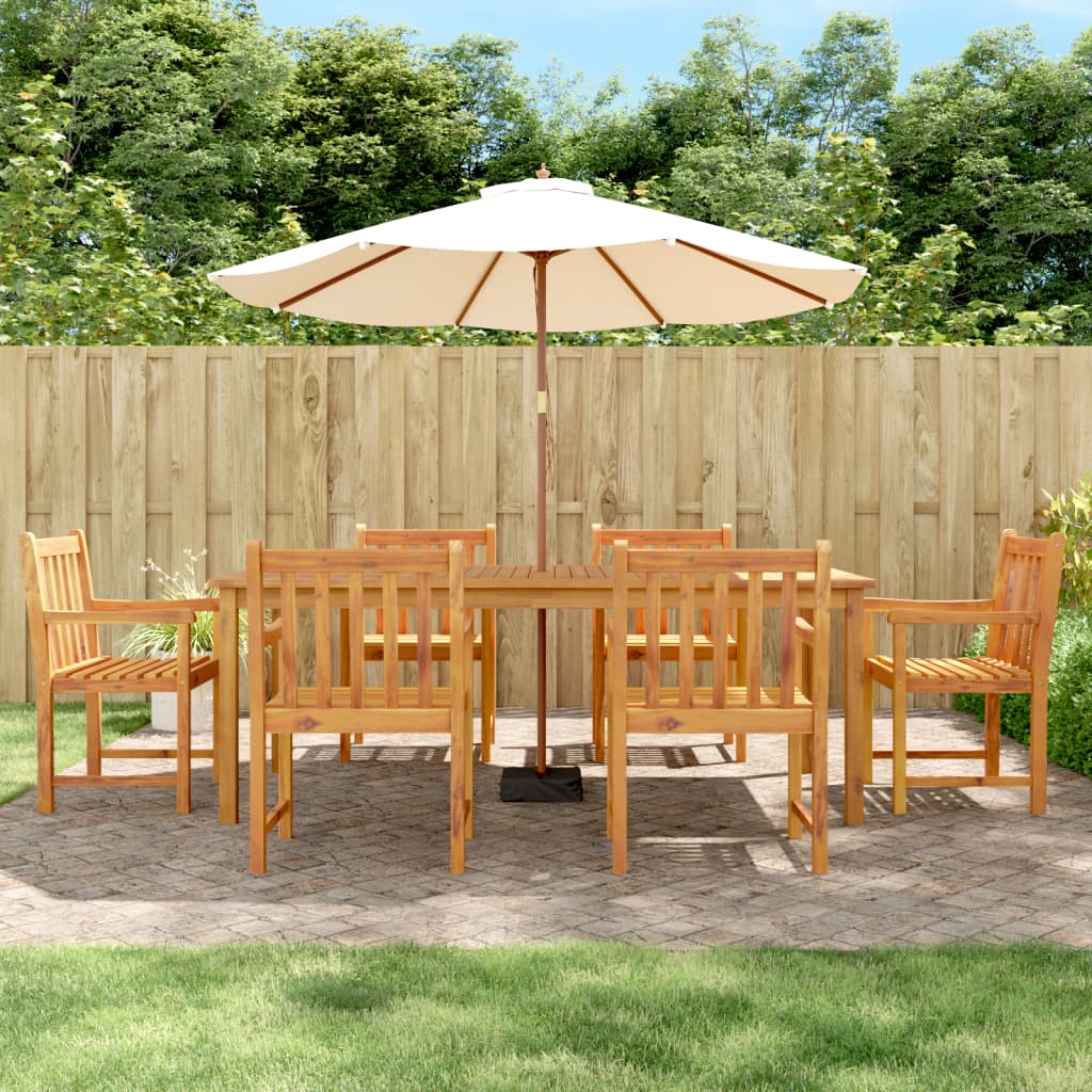 Juego De Comedor De Jardín 3 Piezas Madera Maciza De Acacia
