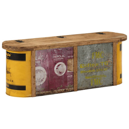 Banco Almacenaje/Aparador Madera Maciza Reciclada 120X30X40 Cm
