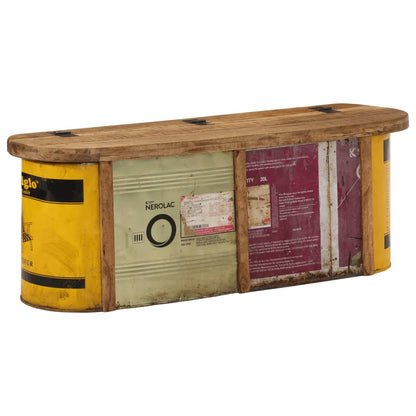 Banco Almacenaje/Aparador Madera Maciza Reciclada 120X30X40 Cm