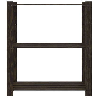 Estantería De 3 Niveles Madera Maciza De Pino