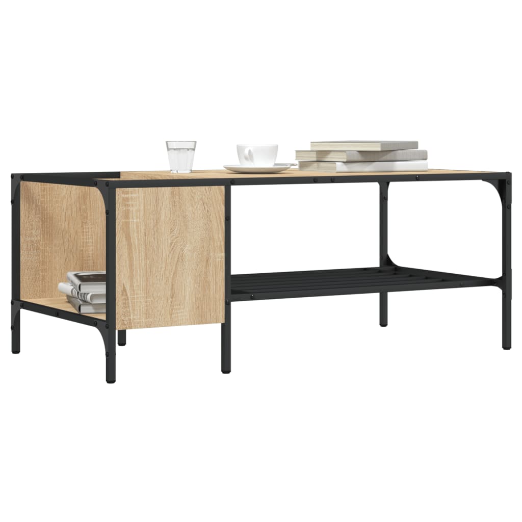 Mesa Centro Estante Madera Ingeniería 100X51X40 Cm