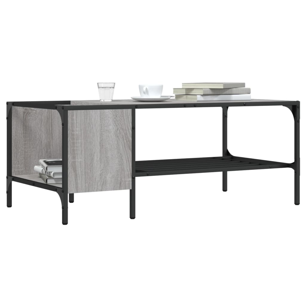 Mesa Centro Estante Madera Ingeniería 100X51X40 Cm
