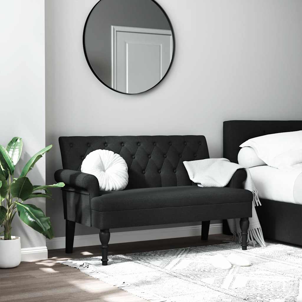 Banco Con Respaldo Tela 120X62X75,5 Cm