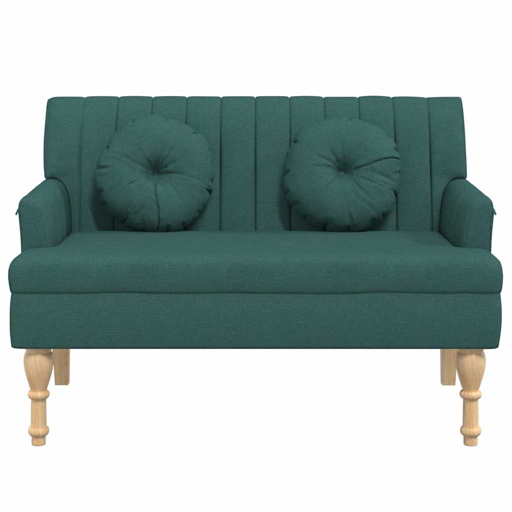 Banco Con Cojines Tela 113X64,5X75,5 Cm