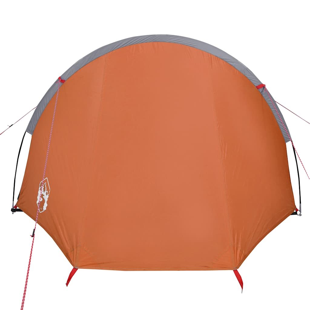 Tienda De Campaña Con Túnel Para 4 Personas Impermeable Naranja