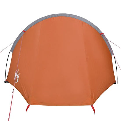 Tienda De Campaña Con Túnel Para 4 Personas Impermeable Naranja