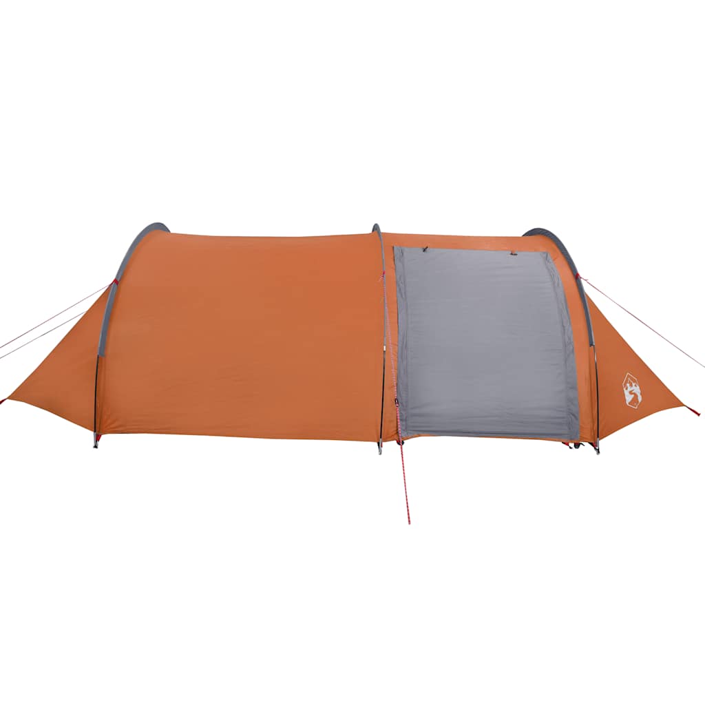 Tienda De Campaña Con Túnel Para 4 Personas Impermeable Naranja