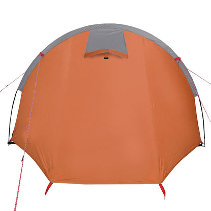 Tienda De Campaña Con Túnel Para 4 Personas Impermeable Naranja
