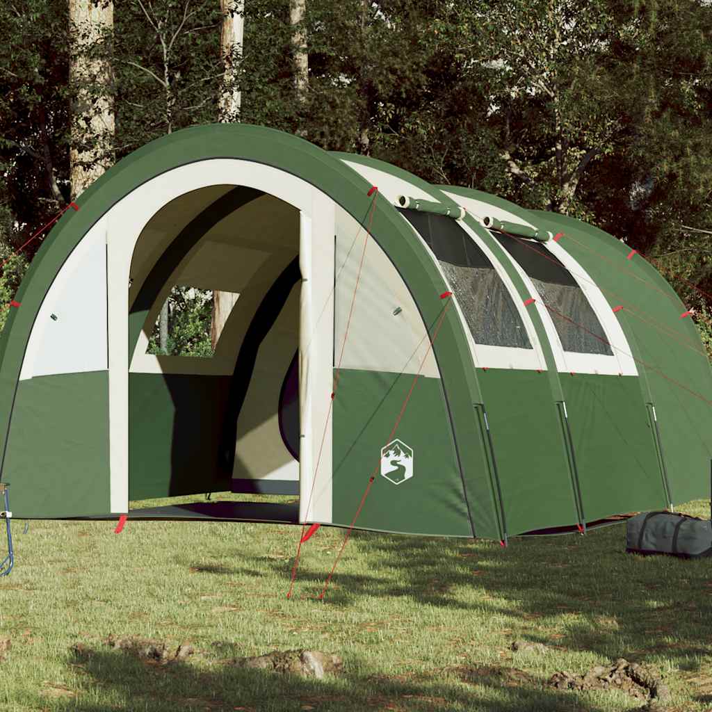 Tienda De Campaña Con Túnel 4 Personas Impermeable Naranja