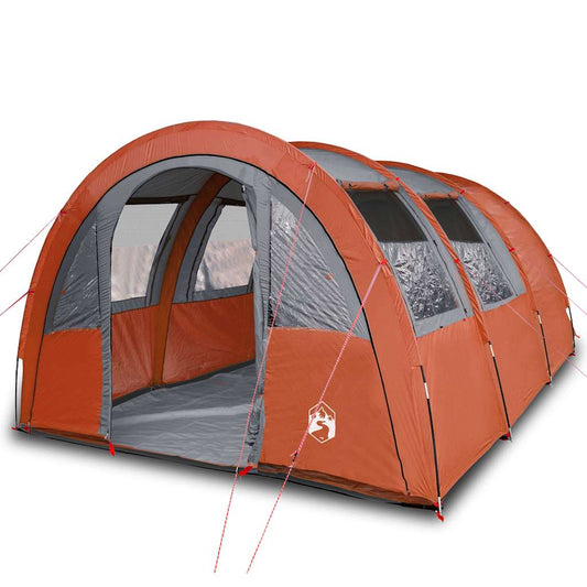 Tienda De Campaña Con Túnel 4 Personas Impermeable Naranja