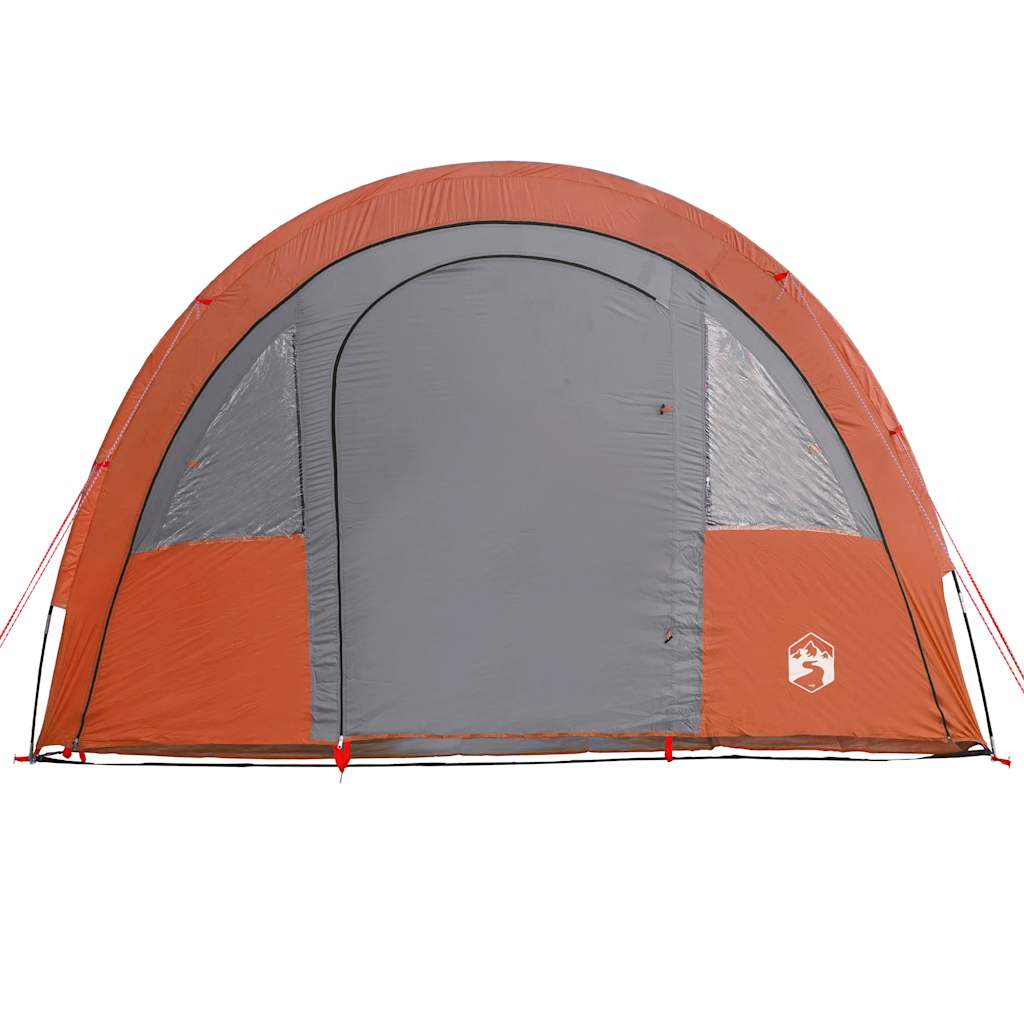 Tienda De Campaña Con Túnel 4 Personas Impermeable Naranja